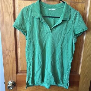 #31 - American Eagle Outfitters Green Fitted Polo Shirt